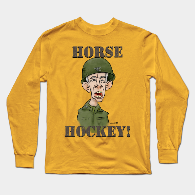 Horse Hockey! Mash Long Sleeve TShirt TeePublic